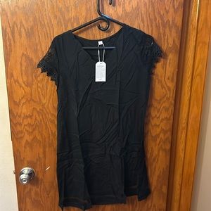 Black casual mid shirt